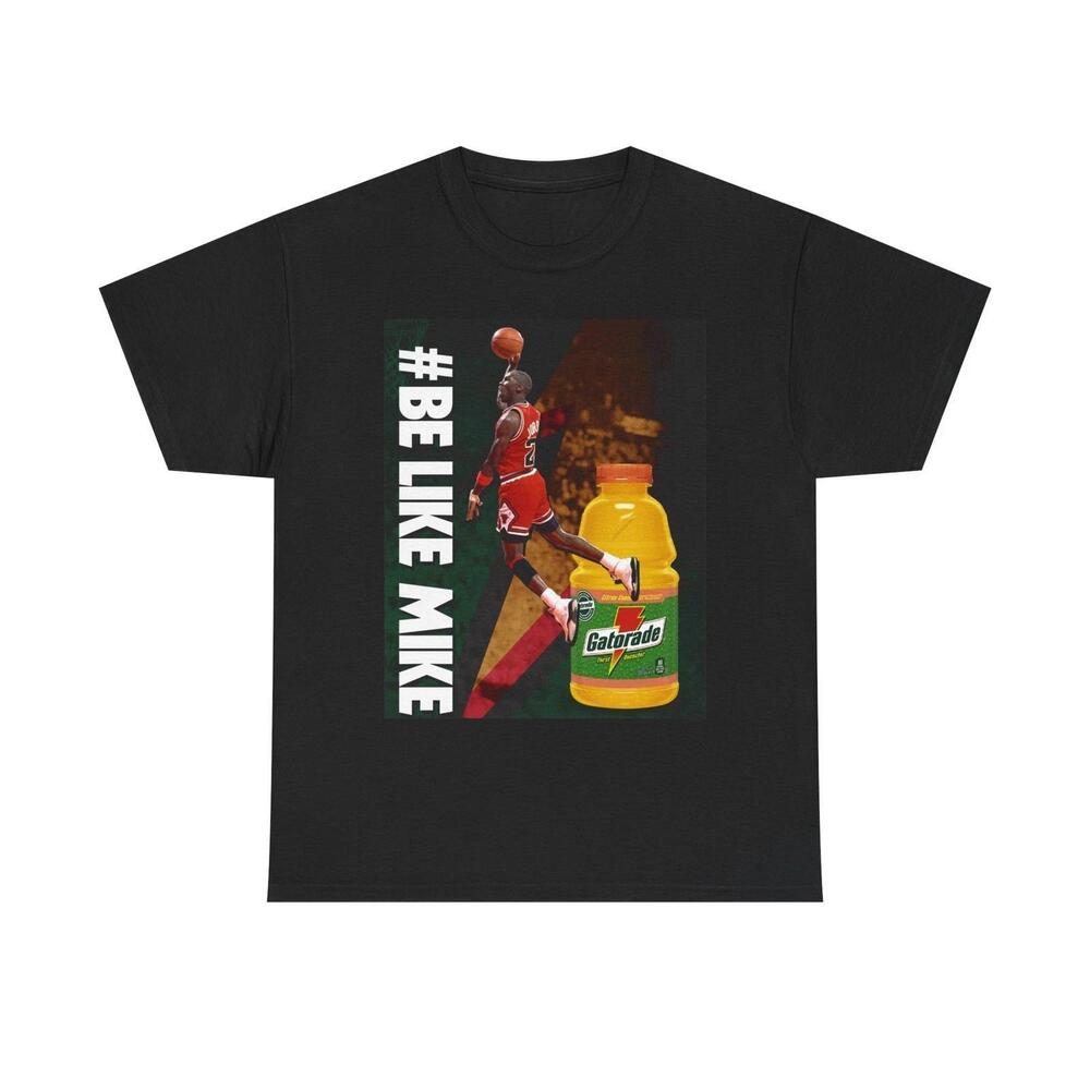 Michael Jordan Be Like Mike Basketball Bulls Tee Nba Retro Sports Drink Shirt